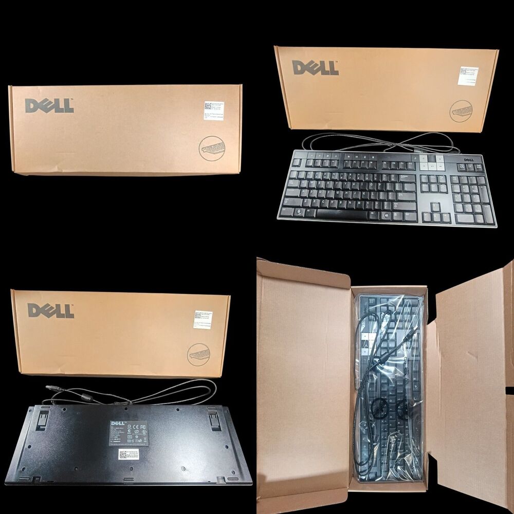 NEW IN BOX!! Genuine Dell 0U473D Multimedia USB Wired Standard Computer Keyboard